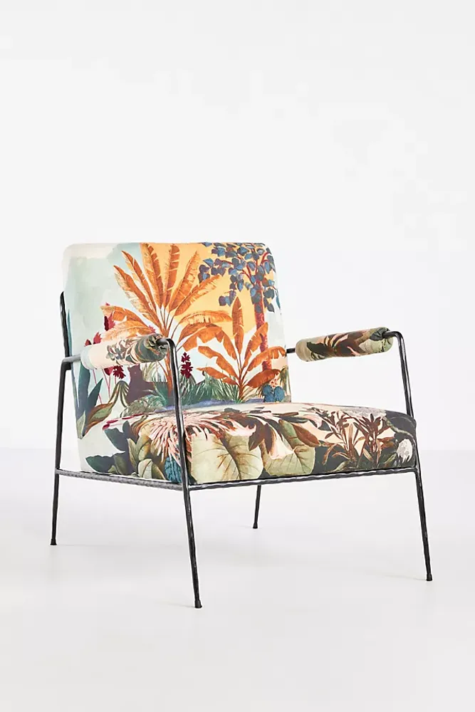 Embroidered Tesserae Atticus Chair