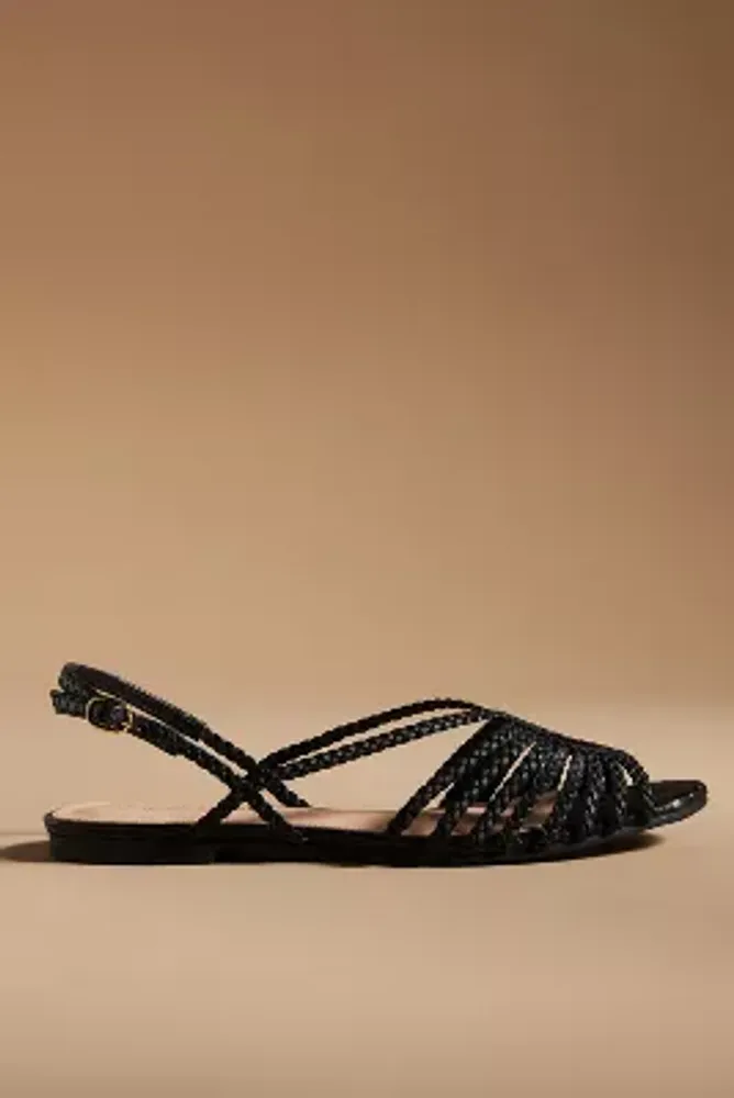 By Anthropologie Strappy Flats