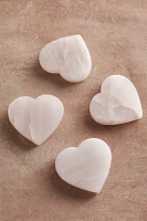 Heart Quartz Coasters, Set of 4