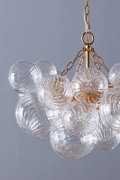 Talia Swirled Glass Semi-Flush Mount Pendant