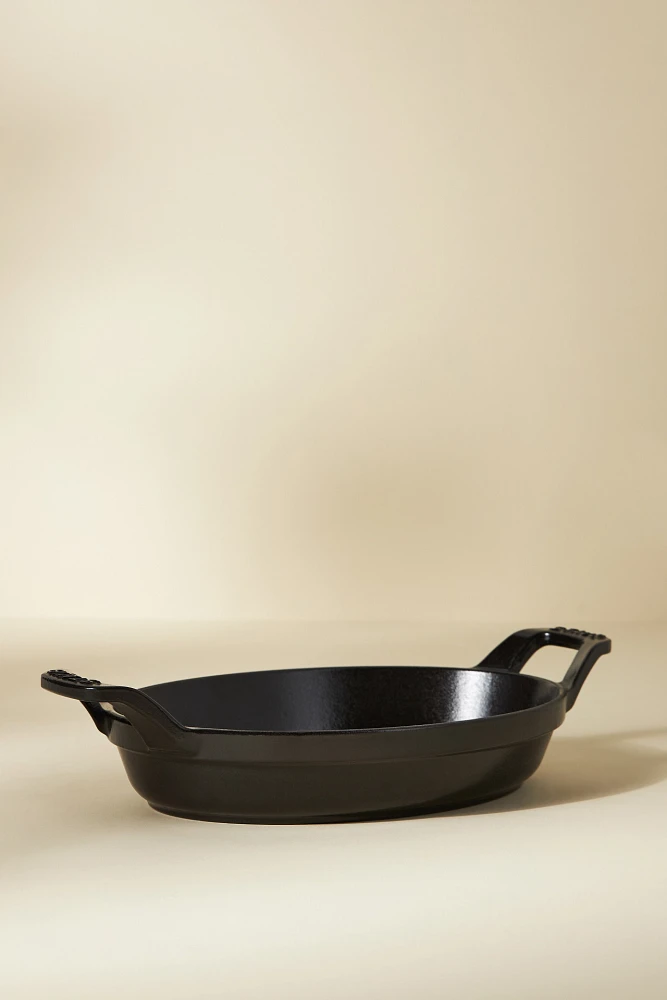 Staub 8.25" Oval Cast Iron Gratin Baking Dish