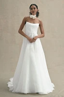 Jenny Yoo Abernathy Organza A-Line Ball Skirt Wedding Gown