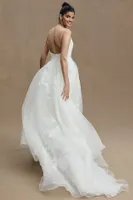 Jenny Yoo Abernathy Organza A-Line Ball Skirt Wedding Gown