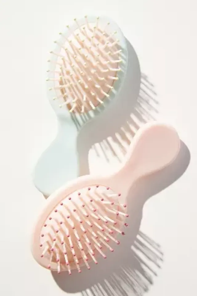 Kitsch Mini Metal Travel Hair Brush