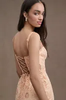 Sabina Musayev Nicolette Lace Midi Dress