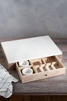 Marble Top Serving Board Set