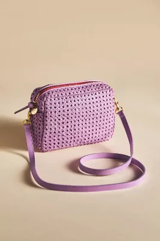 Clare V. | Midi Sac in Mist Woven Checker by Clare V. | Bags Exclusive at The Shoe Hive