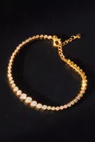 14k Gold Bezel Tennis Bracelet
