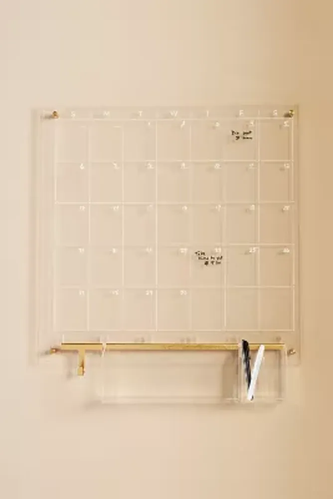 Acrylic Monthly Wall Calendar Bundle