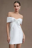 Elliatt Espousal Off-The-Shoulder Sweetheart Sheath Mini Dress