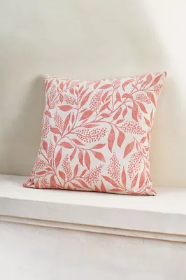 Coral Botanic Outdoor Pillow