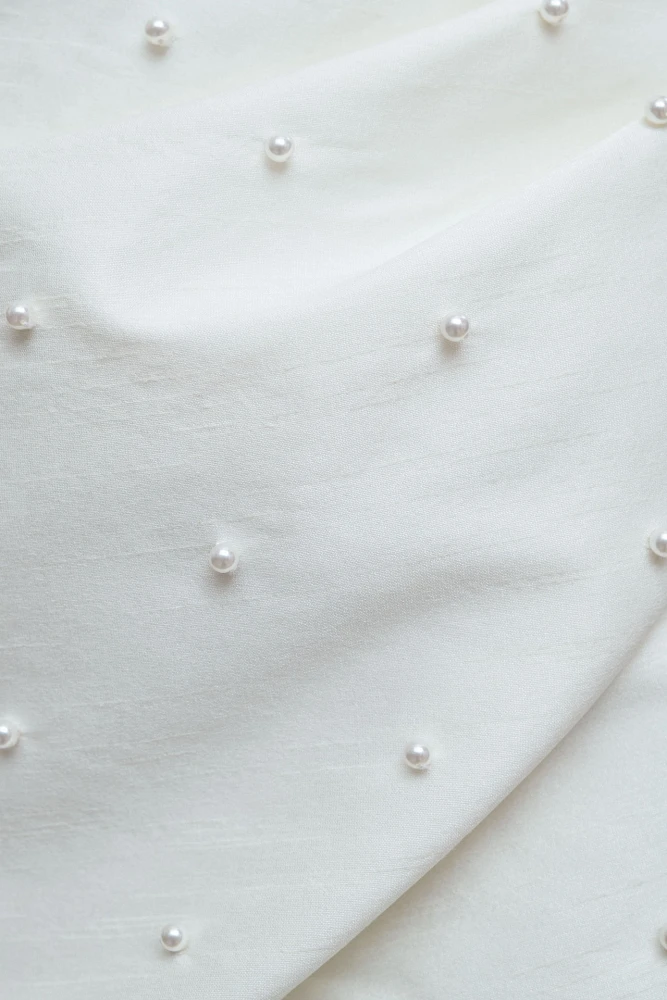 Sachin & Babi Pippa One-Shoulder Pearl-Embellished Mini Dress