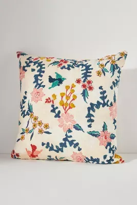 Hand-Embroidered Mirelle Pillow