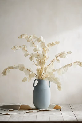 Preserved Silver Dollar Eucalyptus Bunch, White