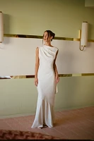 Significant Other Lana Cowl-Neck Satin Gown