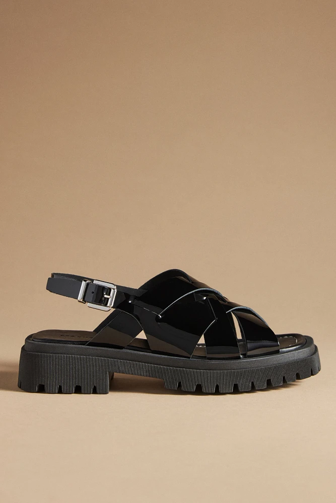 Maeve Open-Toe Fisherman Sandals