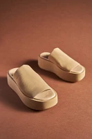 By Anthropologie Platform Slide Sandals