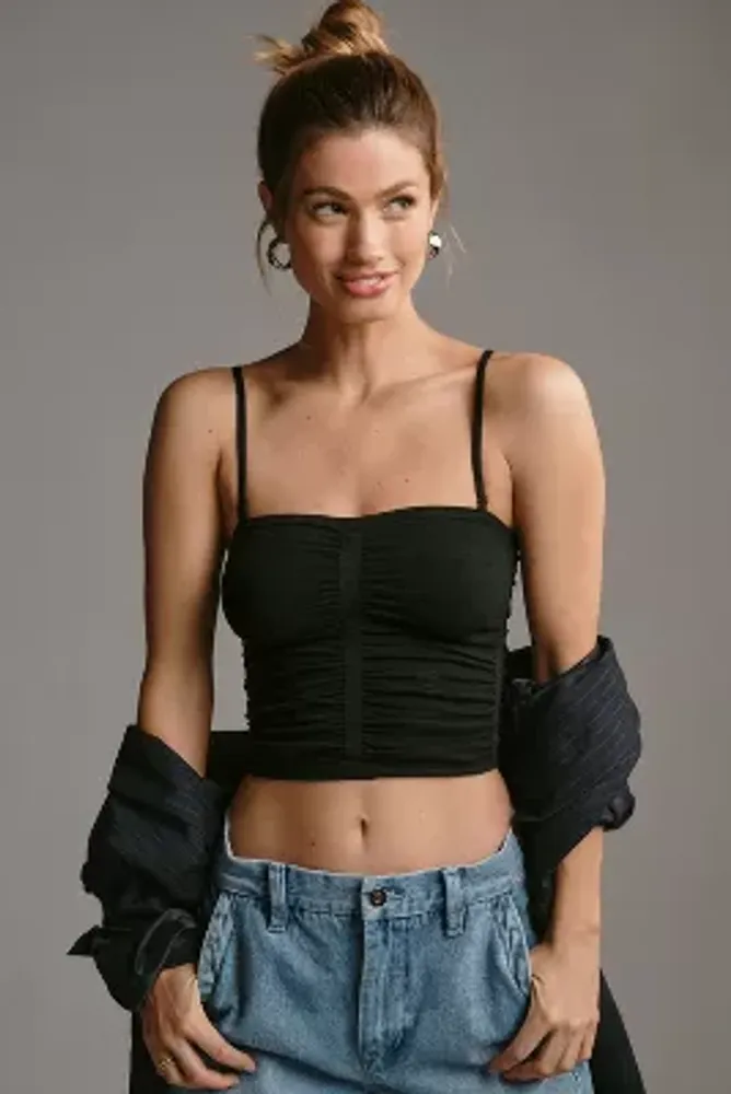 By Anthropologie Seamless Ruched Bandeau Top