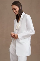 Ronny Kobo Aime Silky Bridal Blazer Jacket