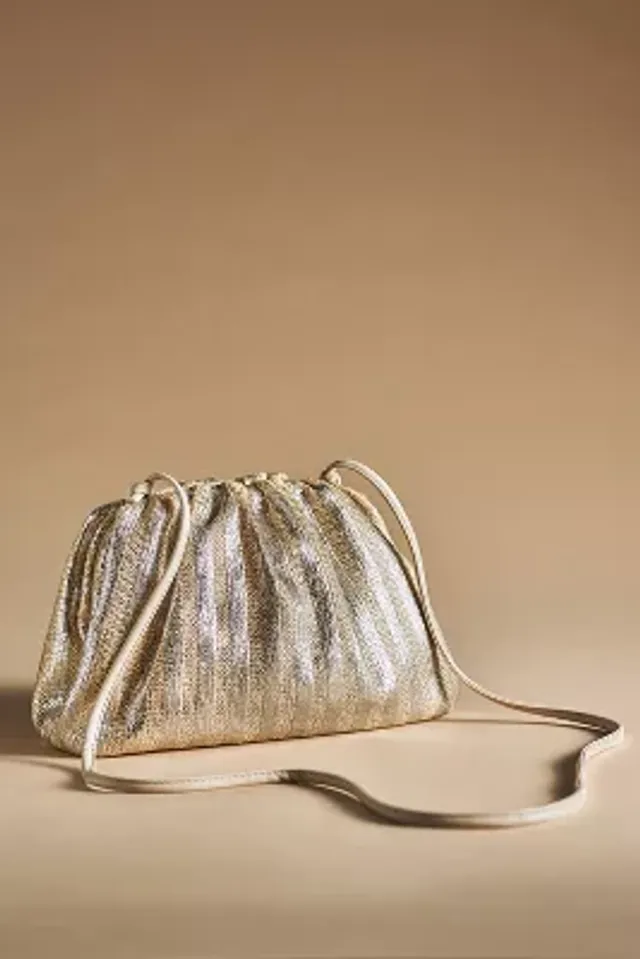 btb Los Angeles Sera Crystal Raffia Clutch