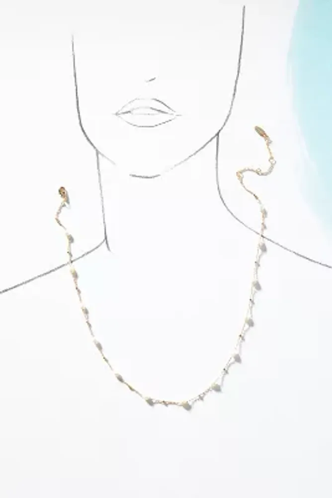 Mini Pearl Chain Necklace