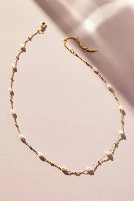 Mini Pearl Chain Necklace