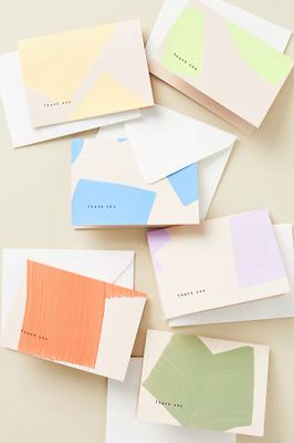 Neon Shape Cards, Set of 6 By Moglea in Assorted