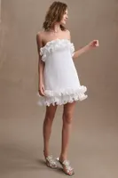 BHLDN Lettie Ruffled Mini Dress