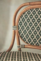 Coastal Rattan Bistro Counter Stool Chair