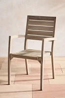 Vista Slatted Teak Stacking Armchairs, Set of 2