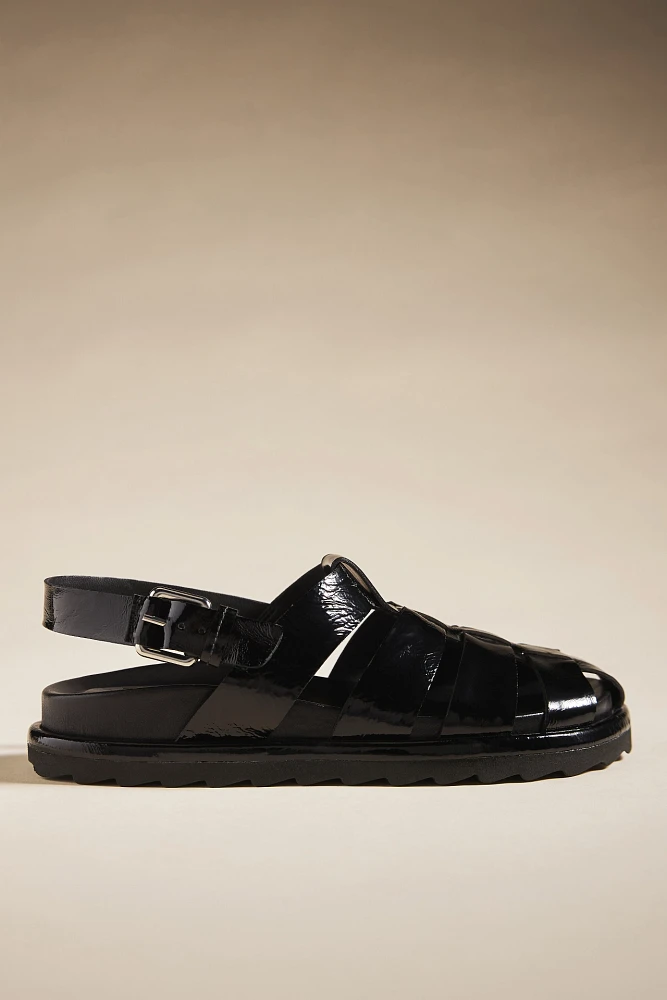 Vicenza Patent Fisherman Sandals