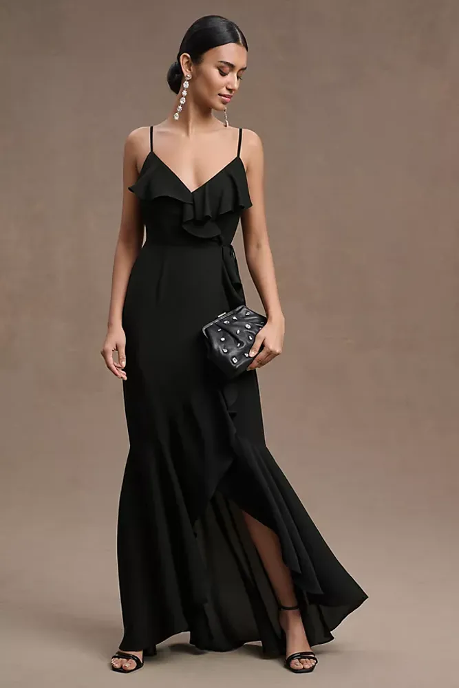 An Open Back Dress BHLDN Serephina Crepe Maxi Dress  13 Stunning  WeddingGuest Dresses Made For People With Curves  POPSUGAR Fashion Photo  13