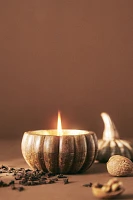 Gourmand Pumpkin Spice & Black Walnut Wooden Pumpkin Candle