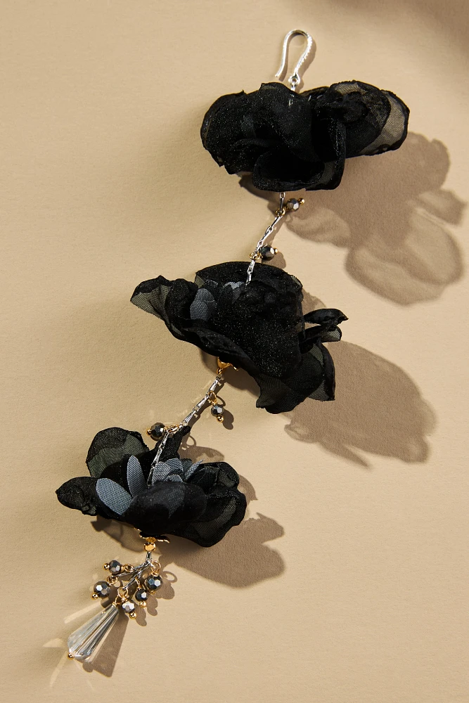 Triple Flower Earrings