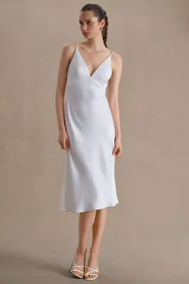 Jenny Yoo Kelly V-Neck Slip Dress