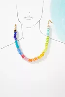 Oversized Rainbow Beaded Necklace