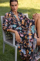 The Carolita Printed Tiered Shirt Dress