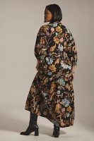 The Carolita Printed Tiered Shirt Dress