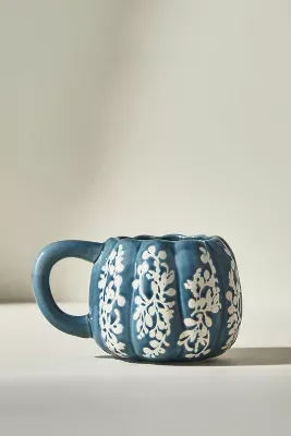 Floral Pumpkin Mug