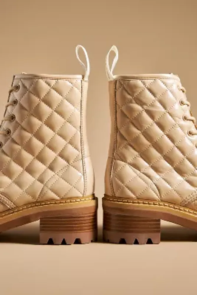 See By Chloe Jodie Quilted Lace-Up Boots