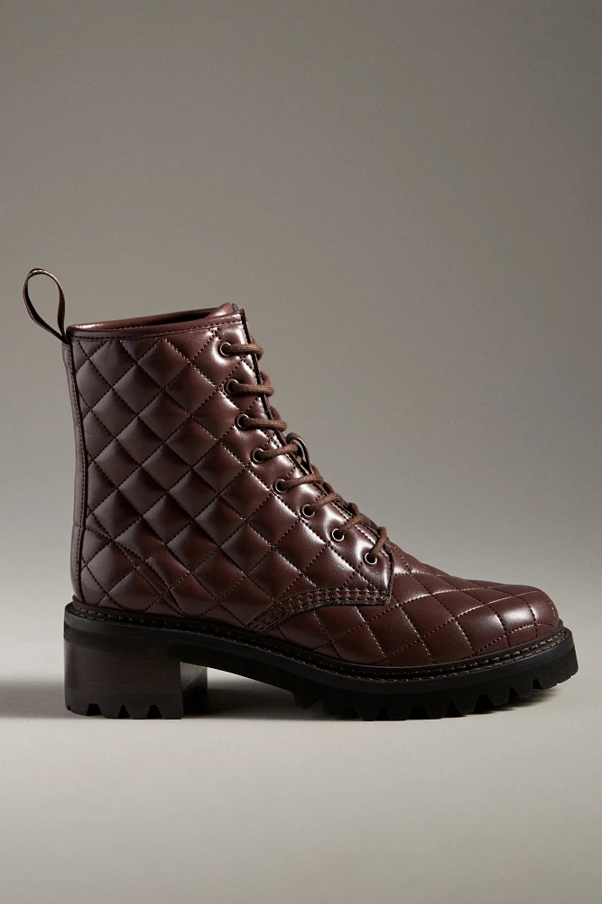 See By Chloe Jodie Quilted Lace-Up Boots