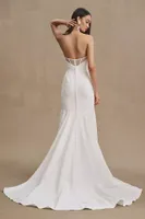 Jenny Yoo Naomi Strapless Crepe Wedding Gown