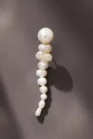 Linear Pearl Drop Earrings
