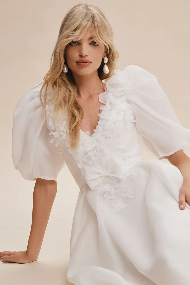 Viktor & Rolf for BHLDN Eloise Organza Puff-Sleeve Wedding Gown