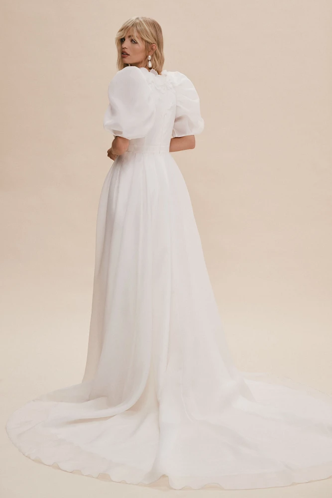 Viktor & Rolf for BHLDN Eloise Organza Puff-Sleeve Wedding Gown