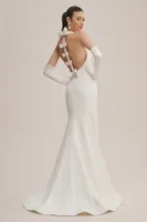 Viktor & Rolf for BHLDN Maisie High-Neck Bow-Back Wedding Gown