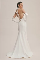 Viktor & Rolf for BHLDN Maisie High-Neck Bow-Back Wedding Gown