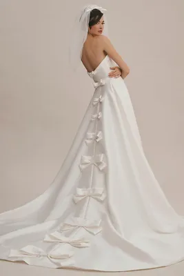 Viktor & Rolf for BHLDN Penelope Strapless Bow-Back A-Line Wedding Gown