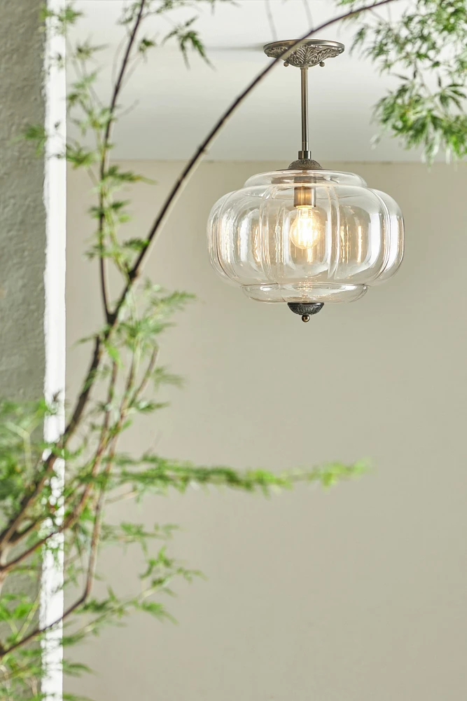 Eloise Glass Outdoor Semi-Flush Mount