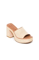 Bernardo Kenny Raffia Platform Heels